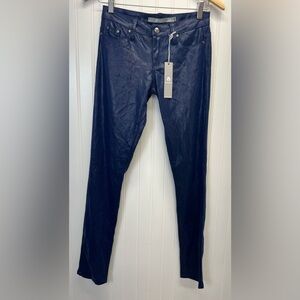 Tractr‎ Skinny Jean Electric Blue Crackle Sz 24